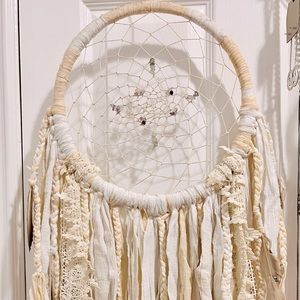 Large Cream Beige Dreamcatcher